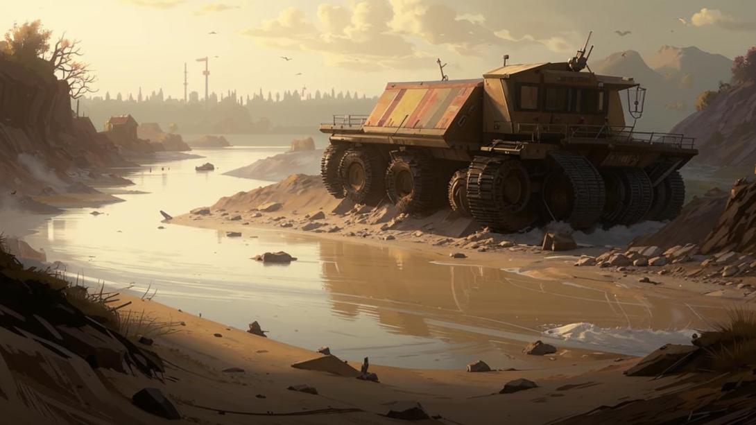 высохшая река 